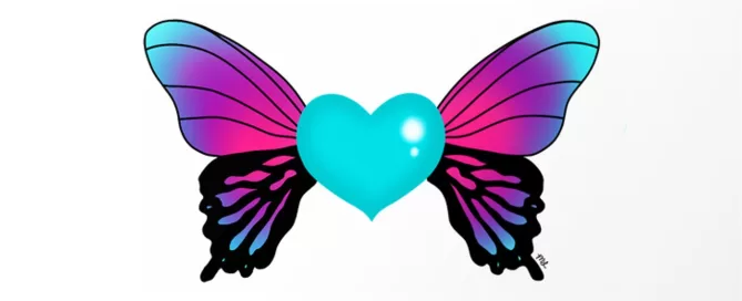 Butterfly heart