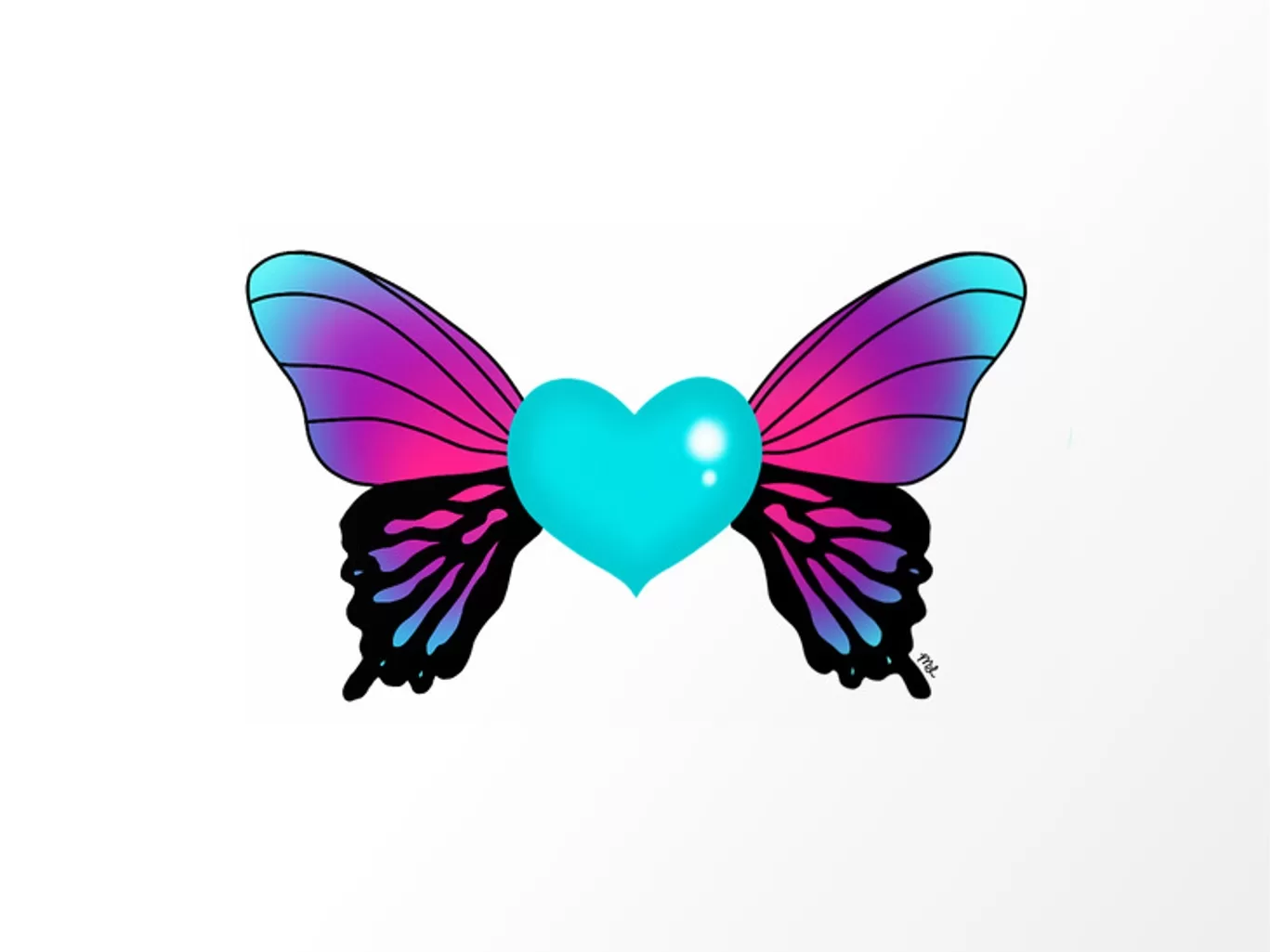 Butterfly heart